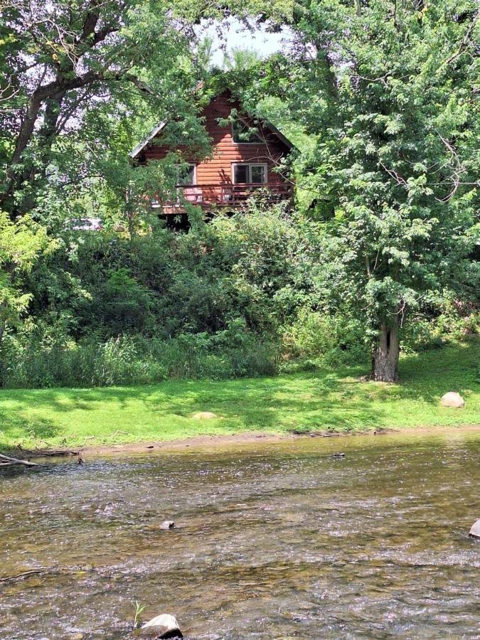 Neshannock Creekside Log Cabin Volant Exterior foto